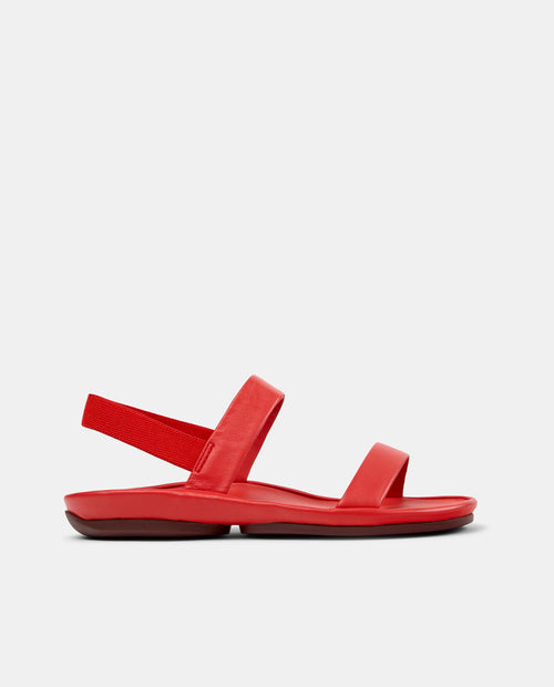 CAMPER Right Isla, rood sandalen voor dames bij Tascón