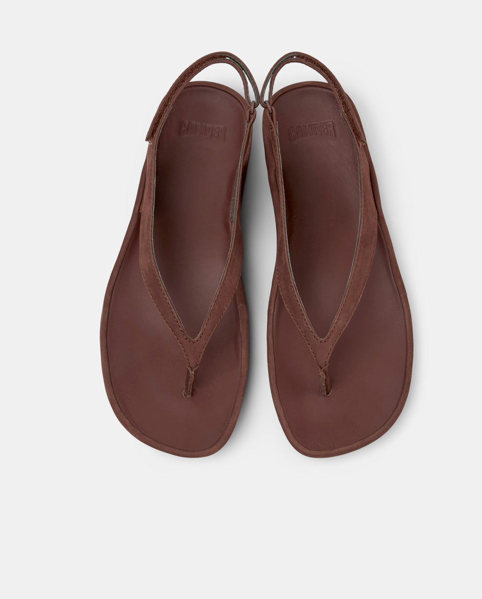 CAMPER Isla K201871, brown sandals for women at Tascón