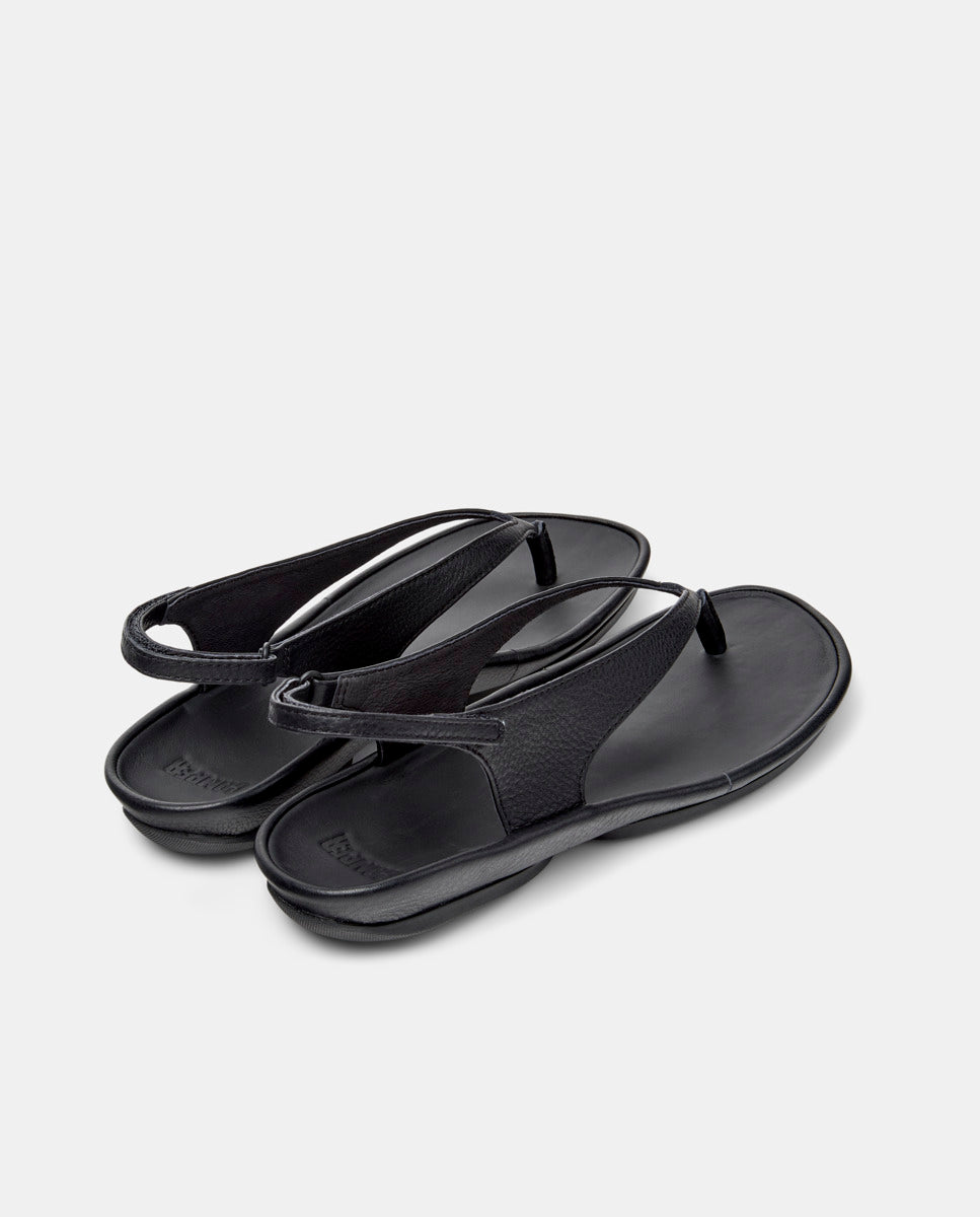 CAMPER Right Isla, black sandals for women at Tascón