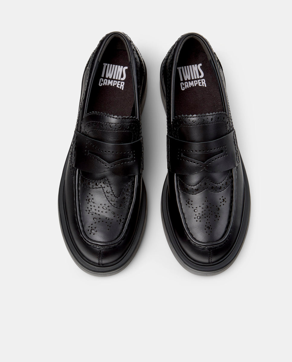 CAMPER Twins, zwart loafers voor dames bij Tascón