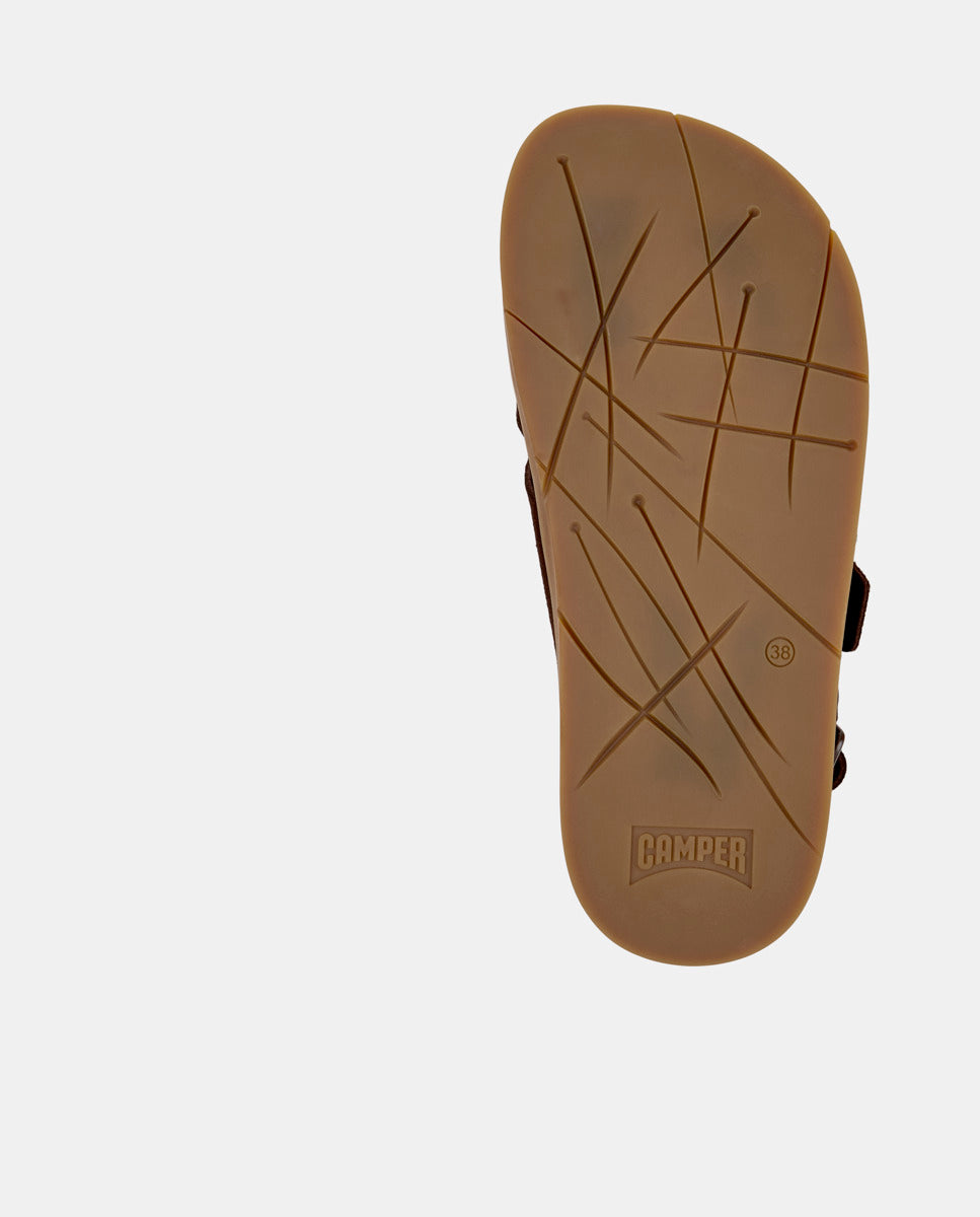 CAMPER Lluc K201880، صنادل بني للنساء من Tascón