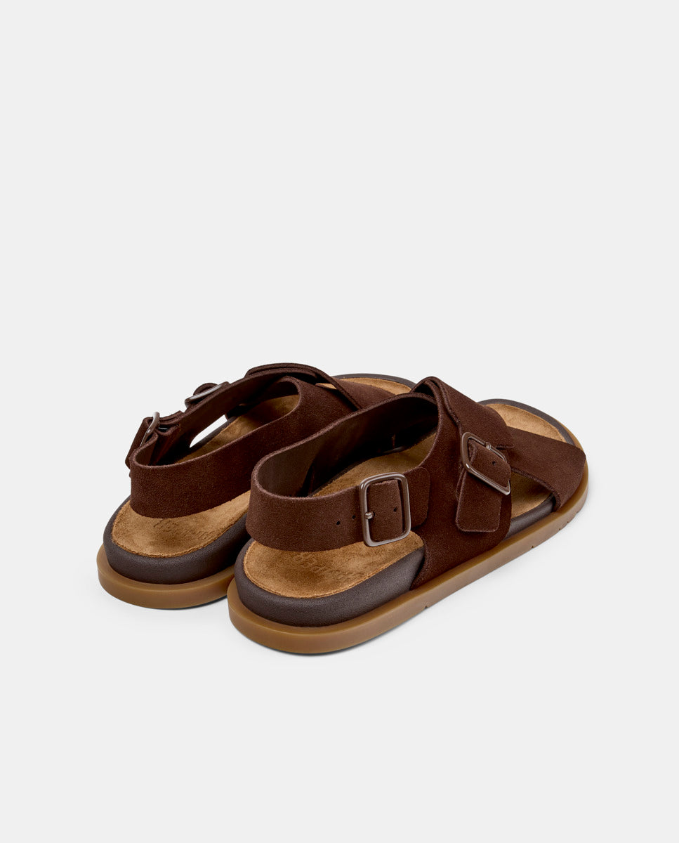 CAMPER Lluc K201880، صنادل بني للنساء من Tascón