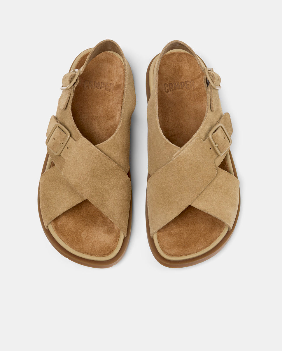 CAMPER Lluc Sandal, brown sandals for women at Tascón