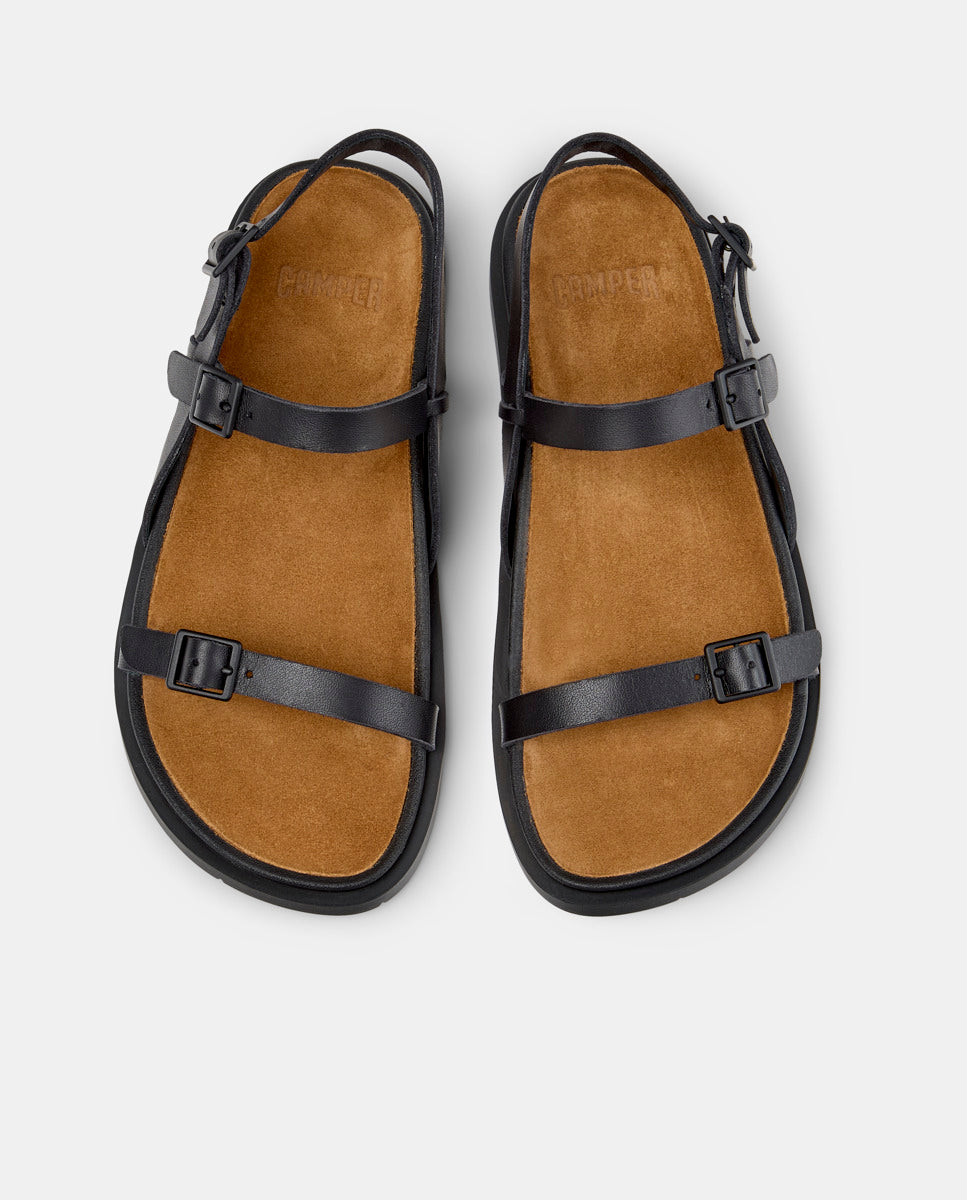 CAMPER Lluc Sandal, черный сандалии для женщин в Tascón