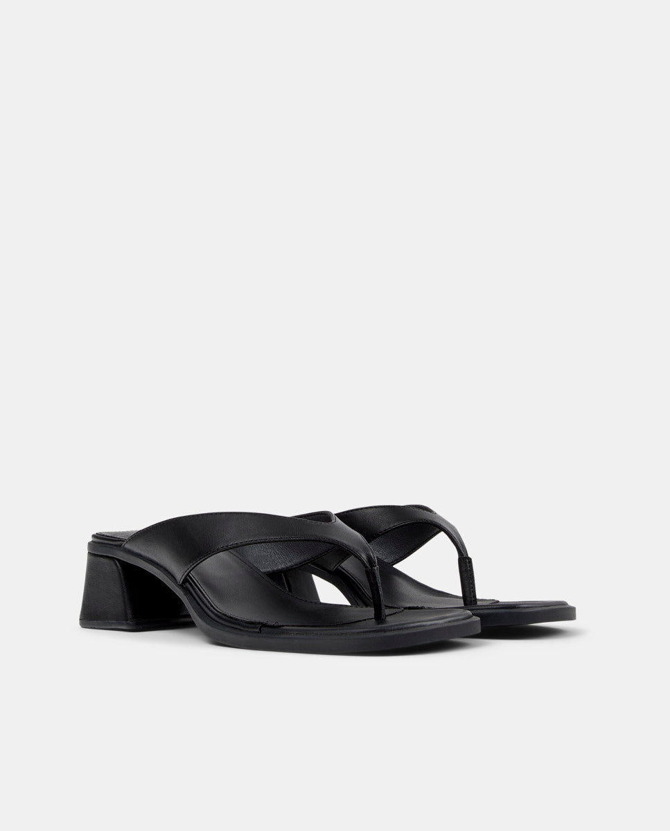 CAMPER Kora Sandal، صنادل أسود للنساء من Tascón