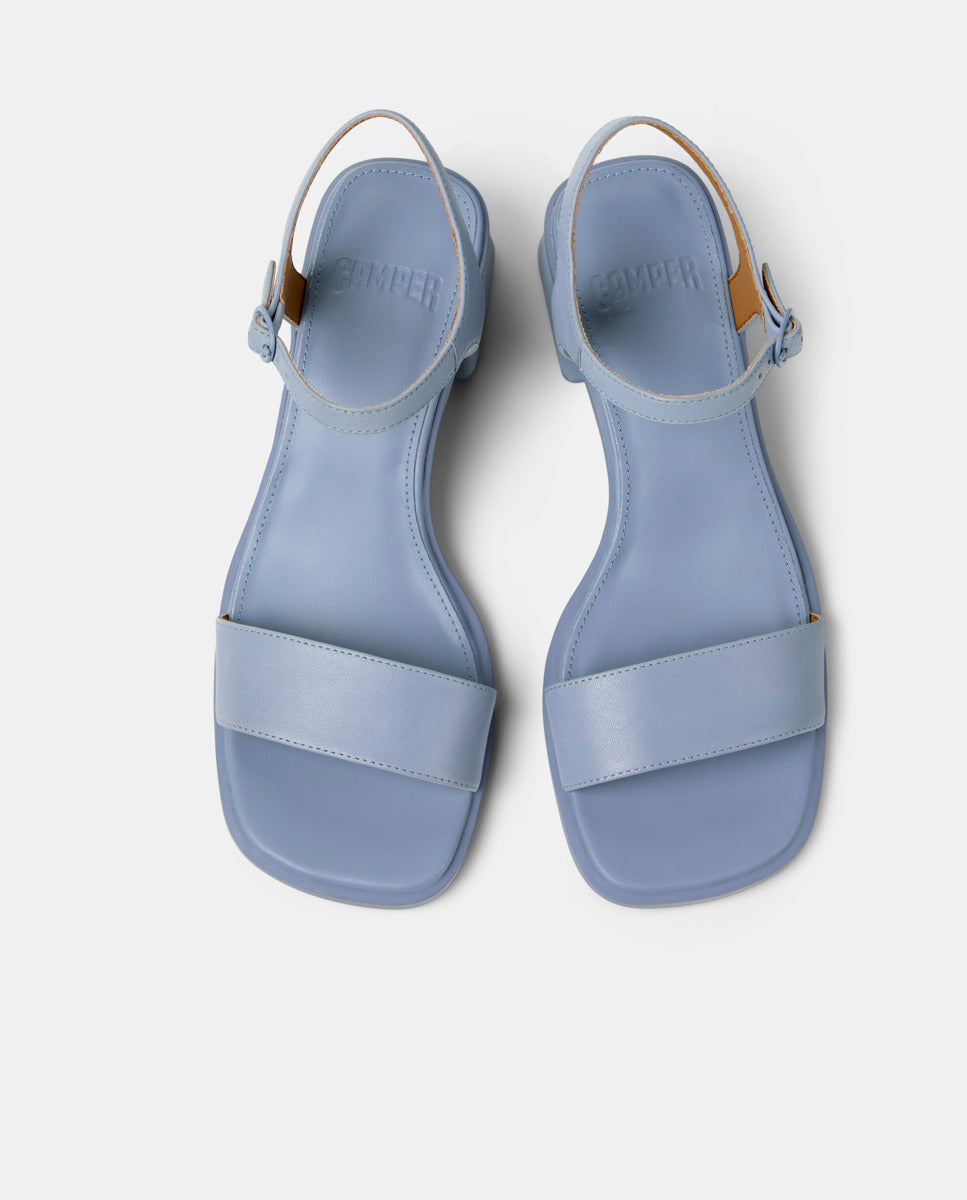 CAMPER Kora Sandal، صنادل أزرق للنساء من Tascón