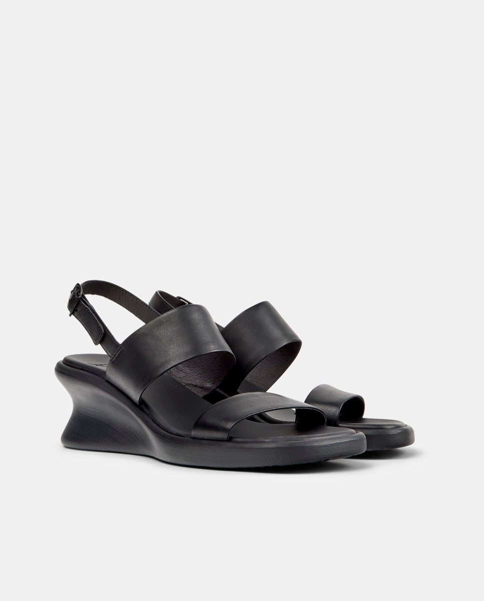 CAMPER Louise Sandal, zwart sandalen voor dames bij Tascón