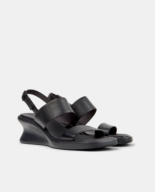 CAMPER Louise Sandal، صنادل أسود للنساء من Tascón