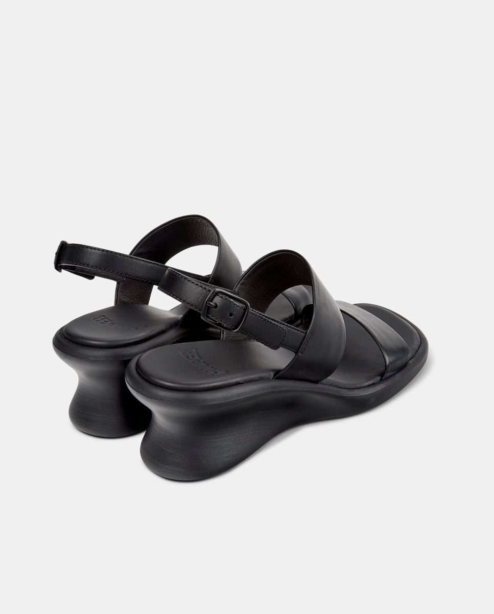 CAMPER Louise Sandal, zwart sandalen voor dames bij Tascón