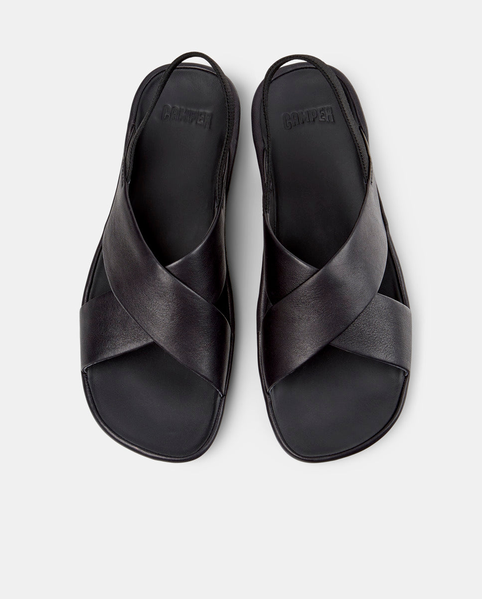 CAMPER Isla K201926, sandales noir pour femme chez Tascón
