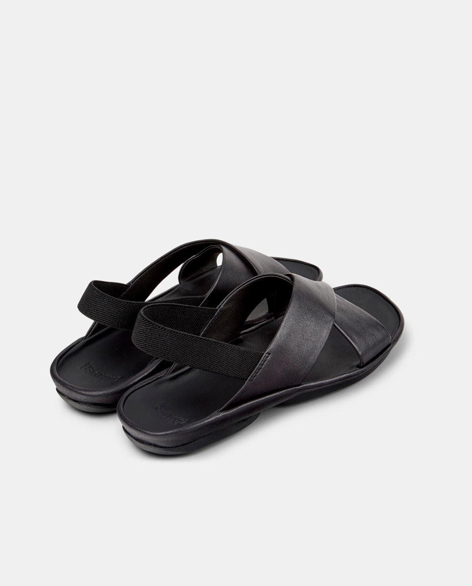 CAMPER Isla K201926, sandales noir pour femme chez Tascón