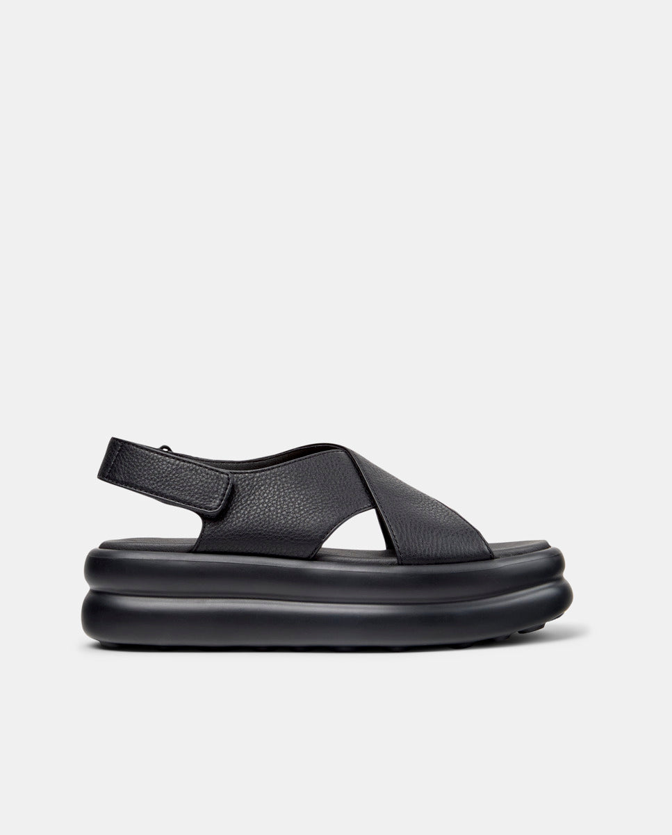 CAMPER Pelotas Flota Up, black sandals for women at Tascón