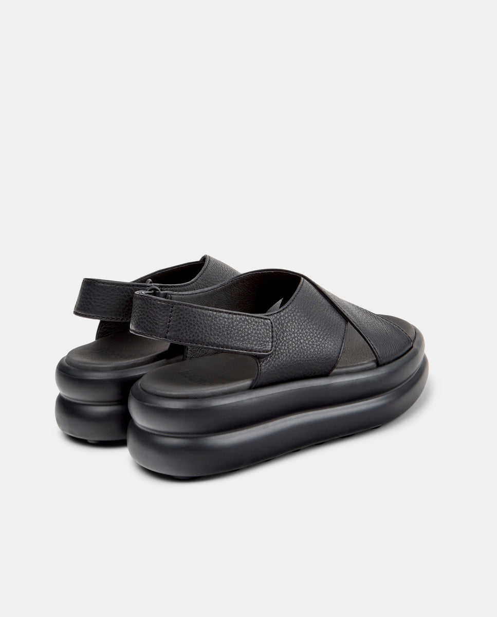 CAMPER Pelotas Flota Up, black sandals for women at Tascón