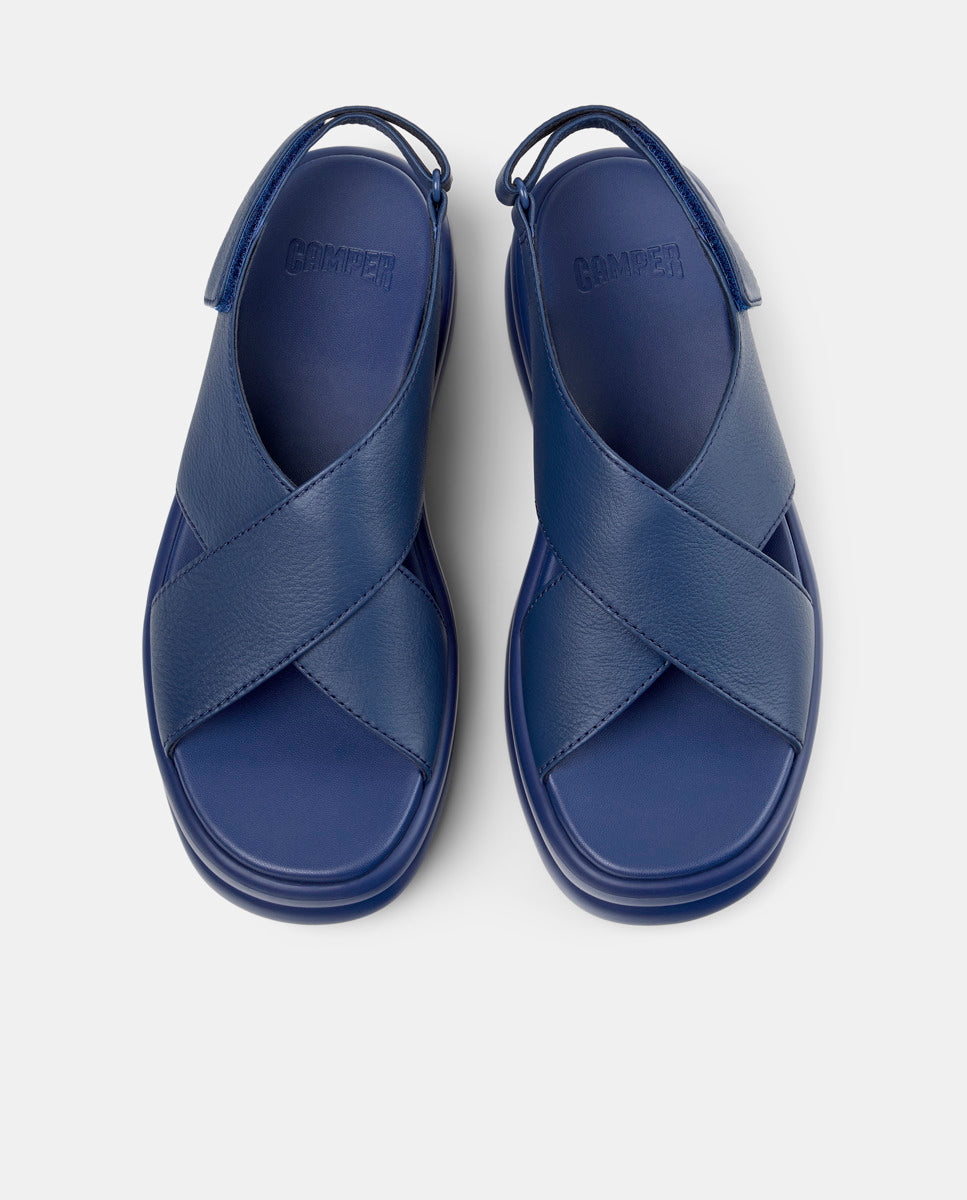 CAMPER Pelotas Flota Up、Tascónのブルーレディースサンダル