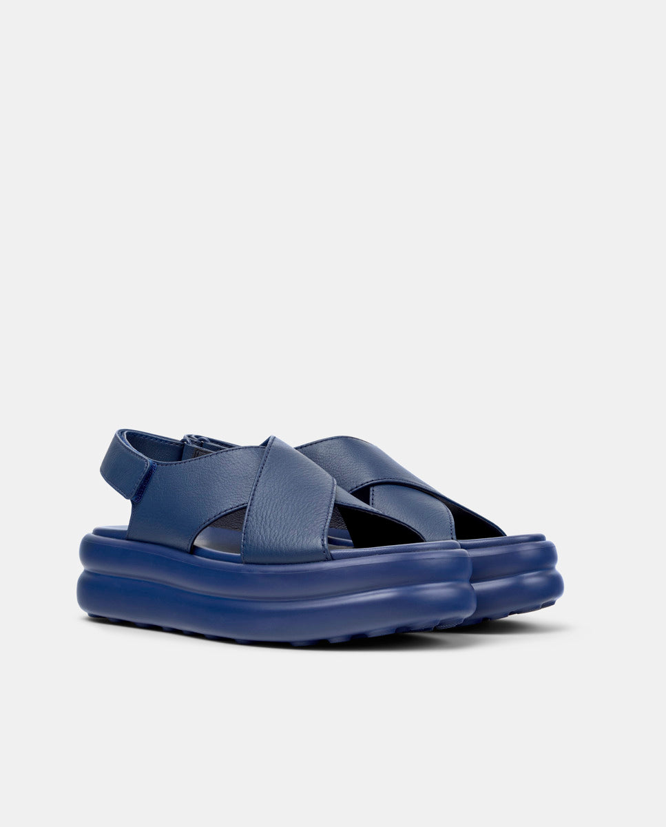 CAMPER Pelotas Flota Up、Tascónのブルーレディースサンダル