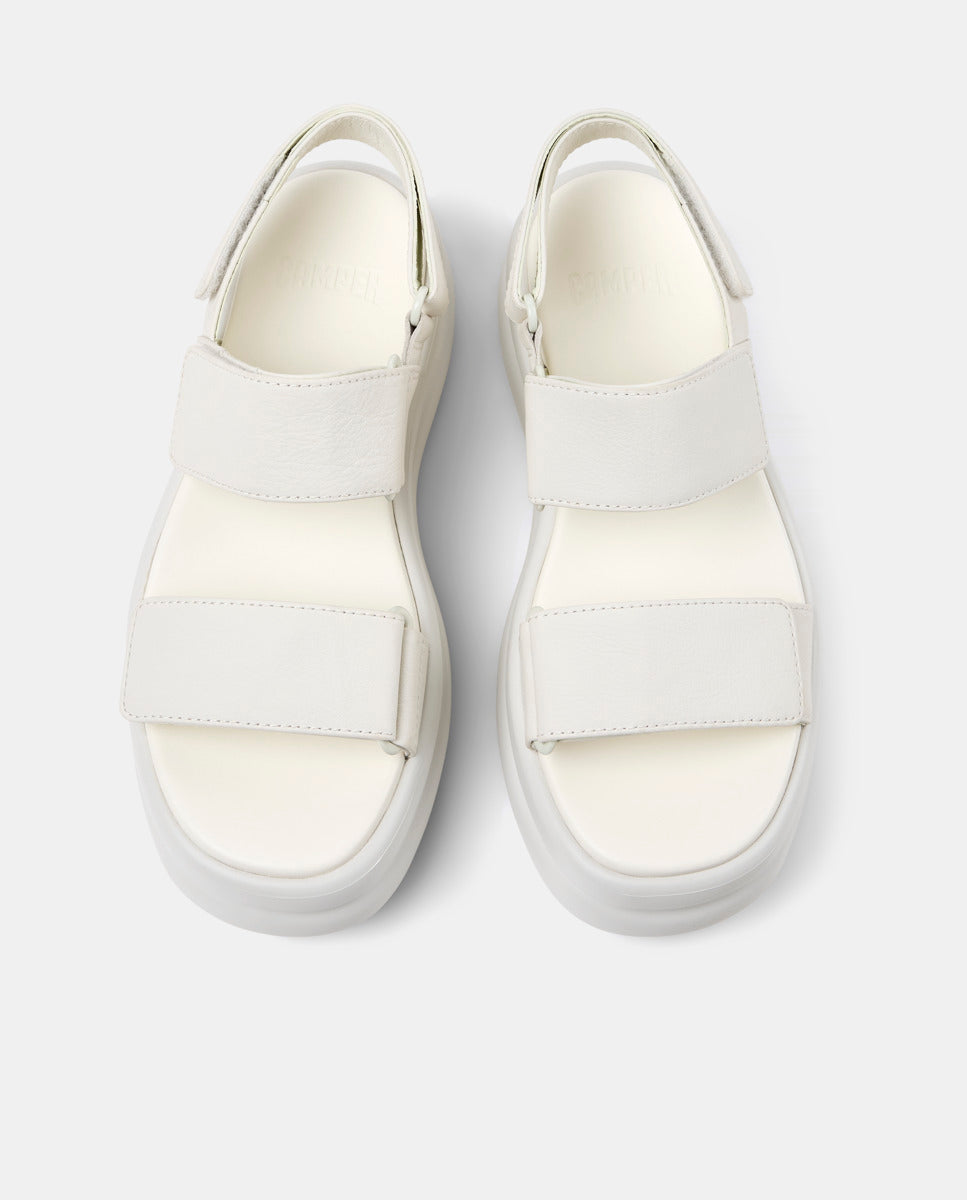 CAMPER Pelotas Flota Up, white sandals for women at Tascón