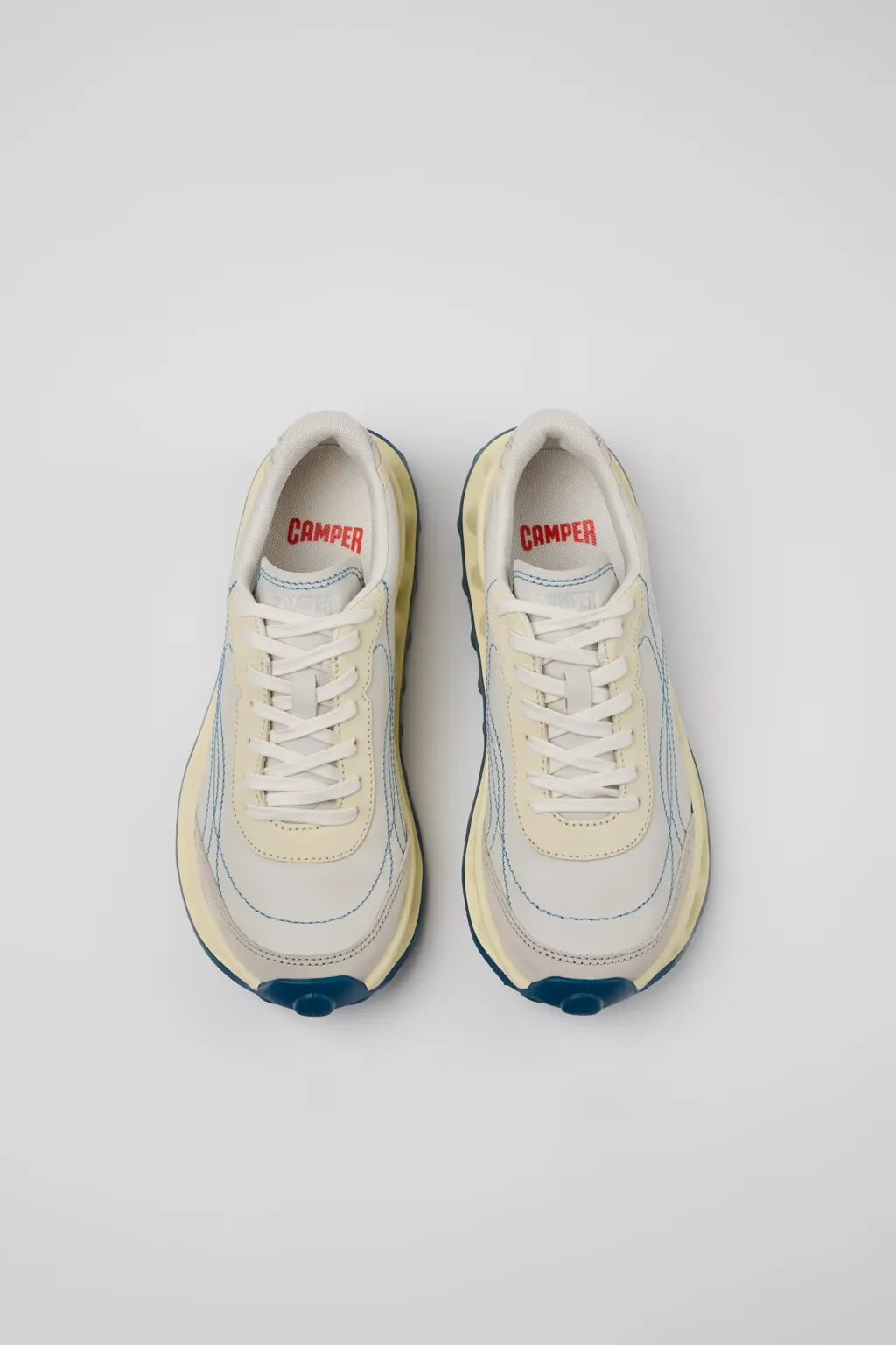 CAMPER Pelotissima White Natural: blanc baskets pour femme