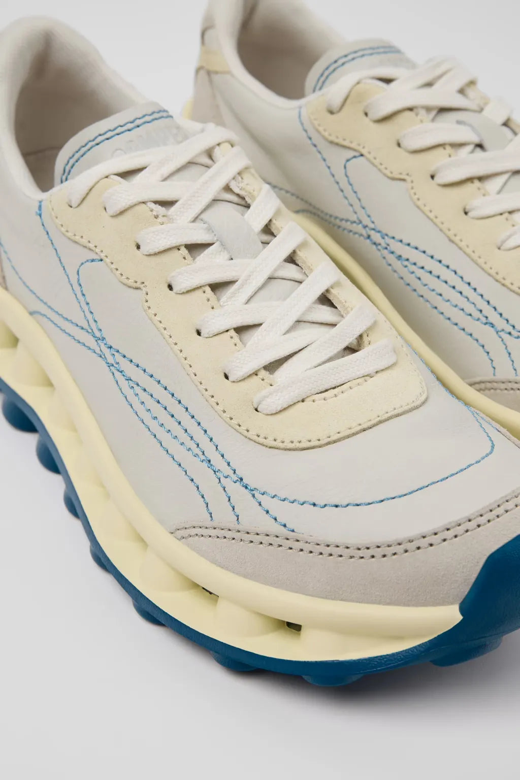 CAMPER Pelotissima White Natural: blanc baskets pour femme