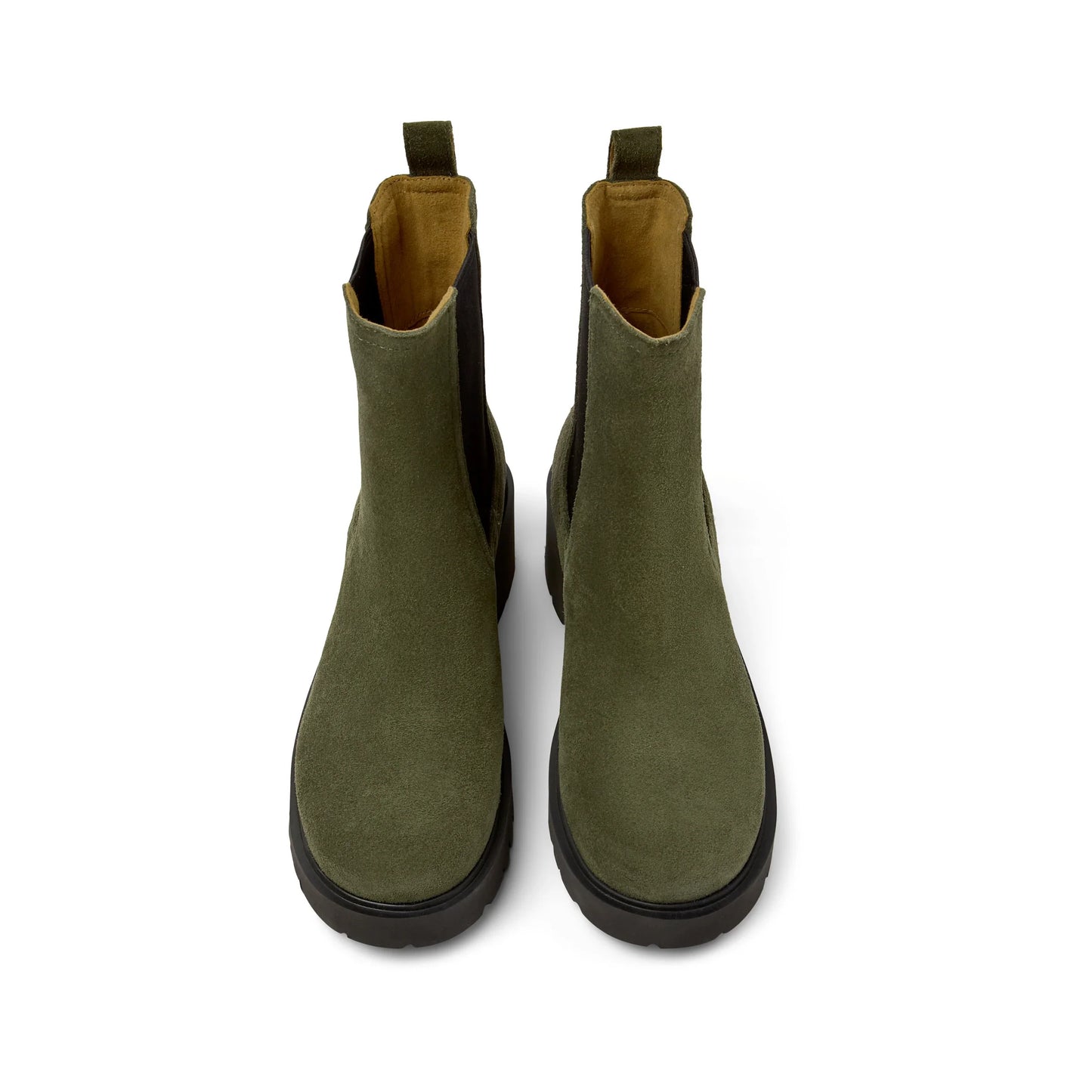 botines para mujer modelo milah dark green en color verde