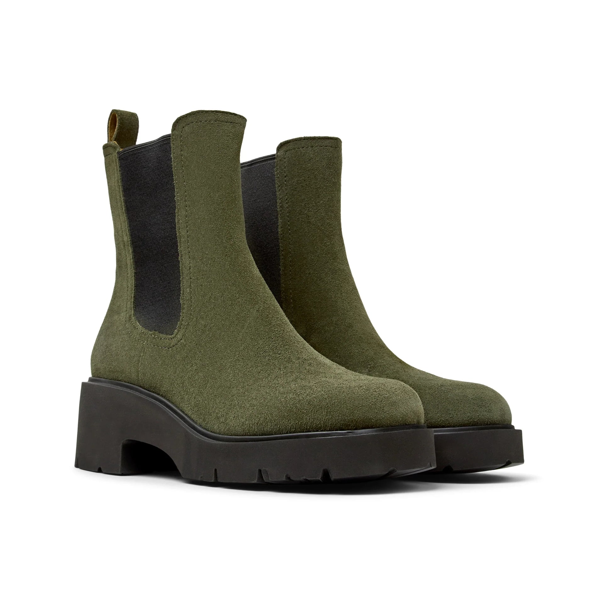 botines para mujer modelo milah dark green en color verde