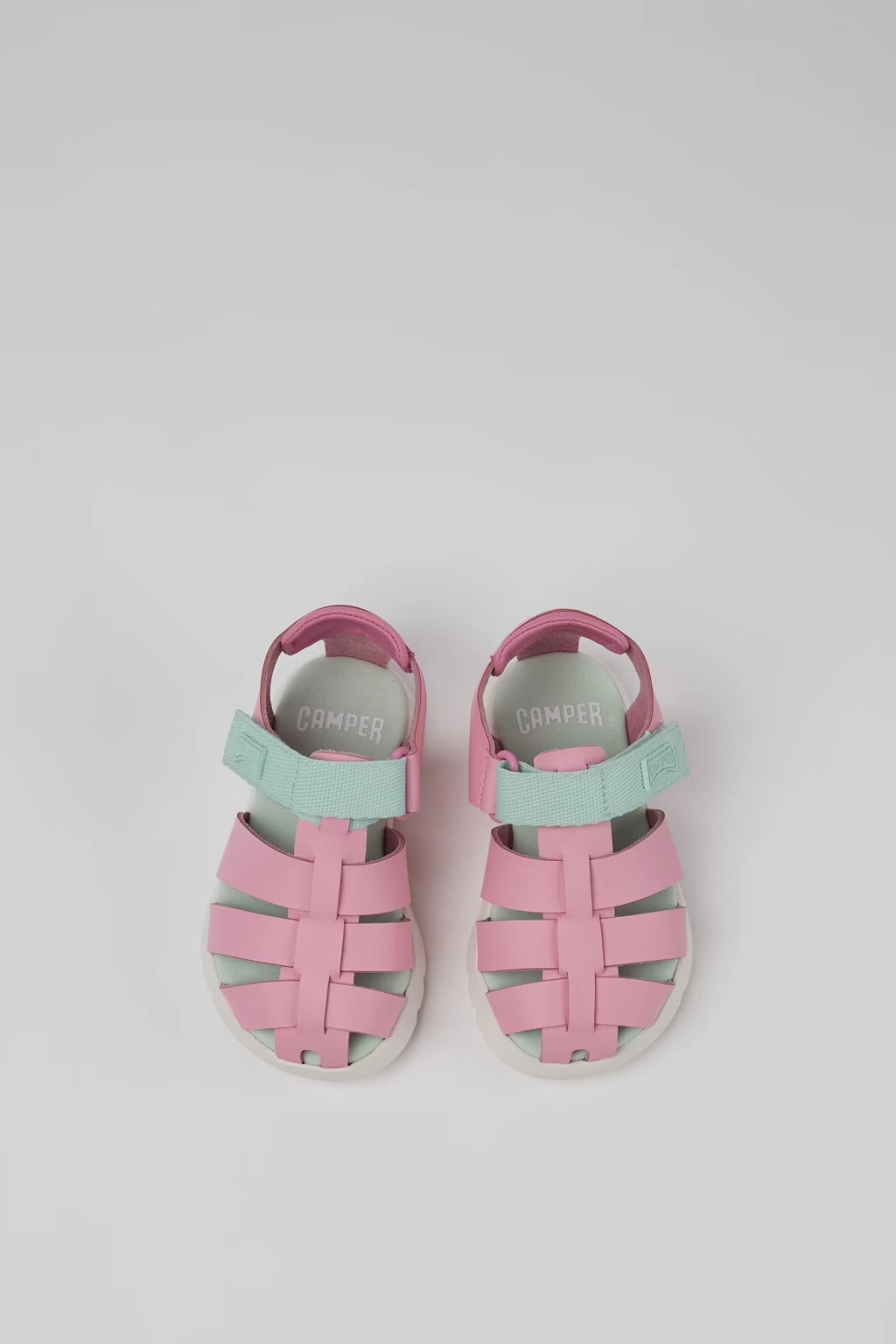 CAMPER Oruga Sandal: rose sandales pour garçon