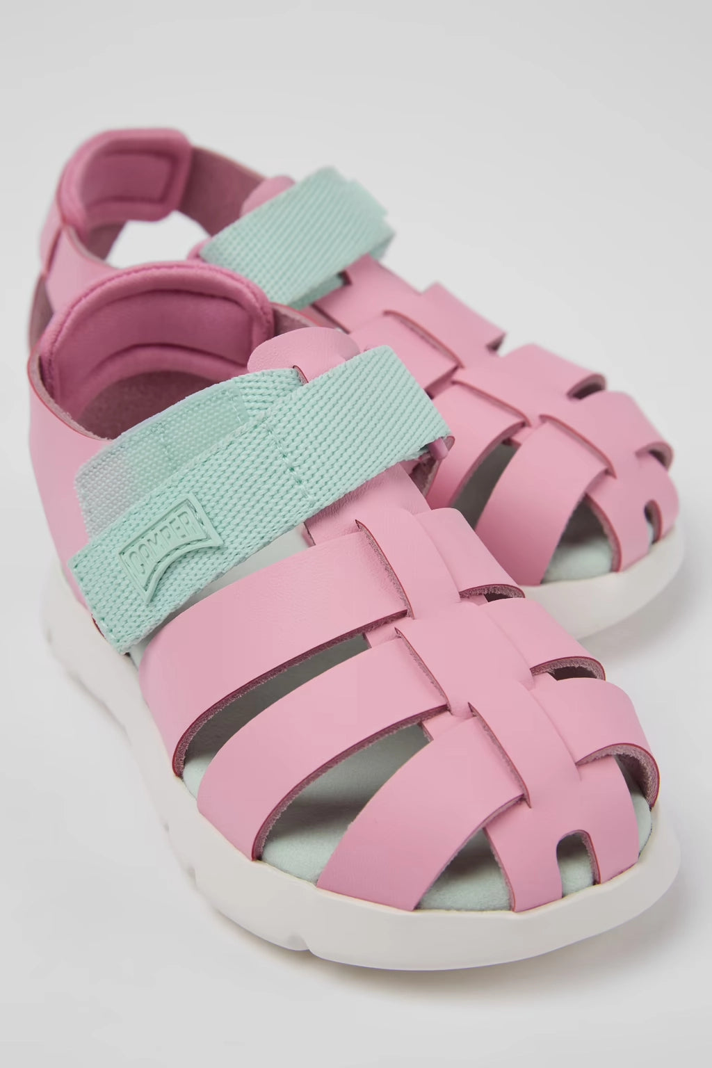 CAMPER Oruga Sandal: rose sandales pour garçon