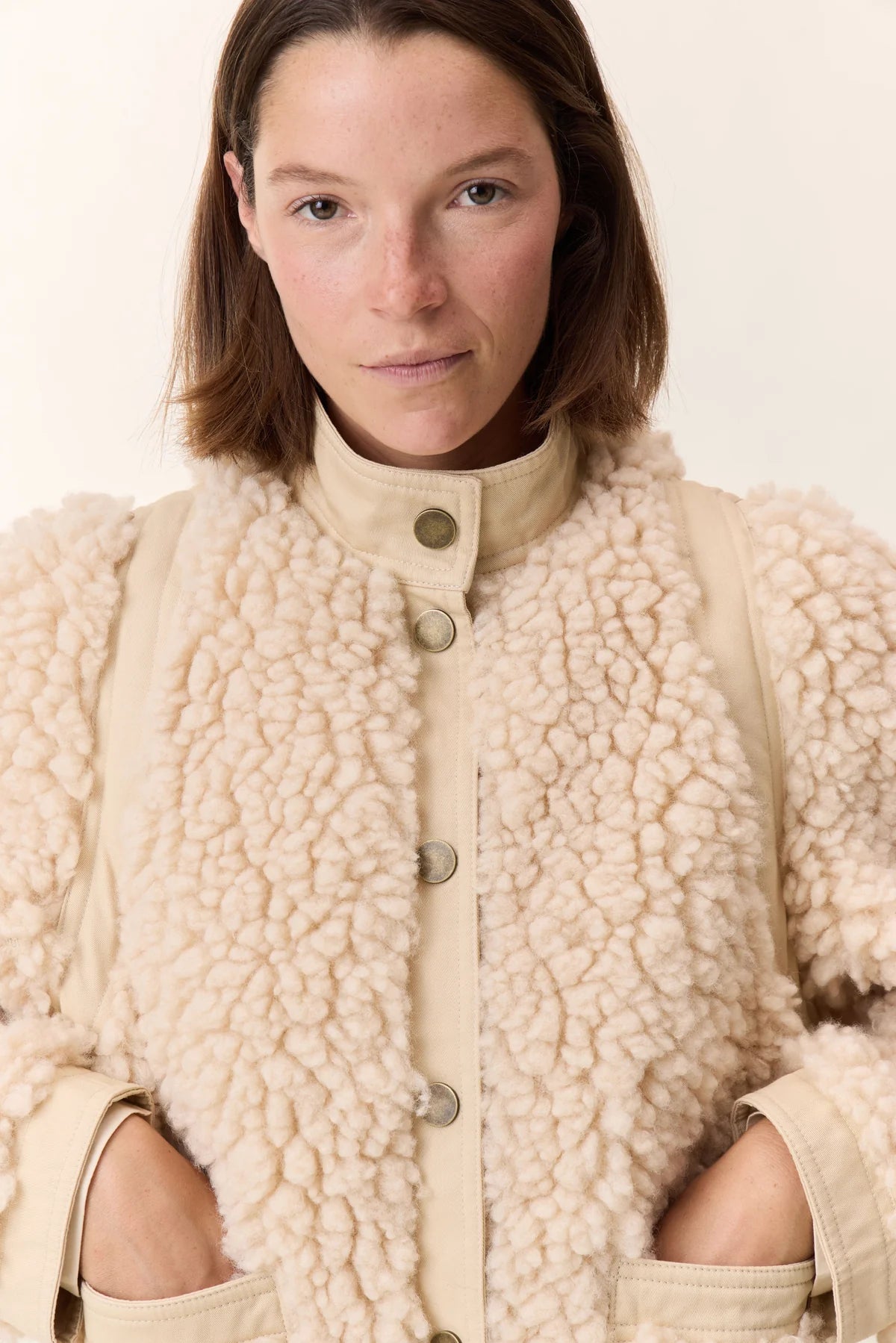 LEON & HARPER | CHAQUETA | MUJER | VYVIAN OFF WHITE | BLANQUECINO