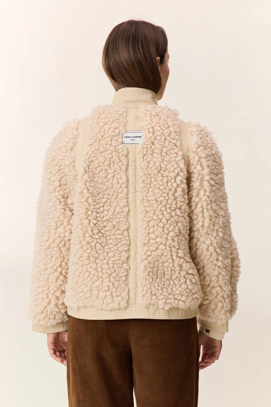 LEON & HARPER | CHAQUETA | MUJER | VYVIAN OFF WHITE | BLANQUECINO