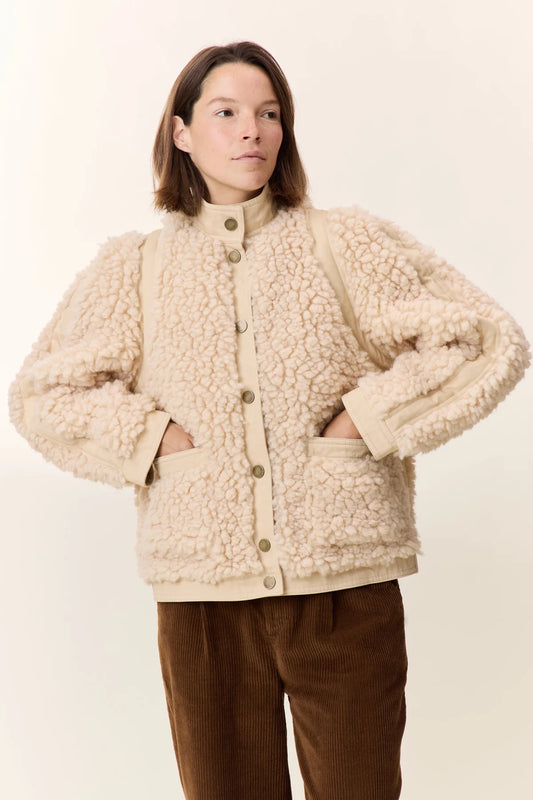 LEON & HARPER | CHAQUETA | MUJER | VYVIAN OFF WHITE | BLANQUECINO