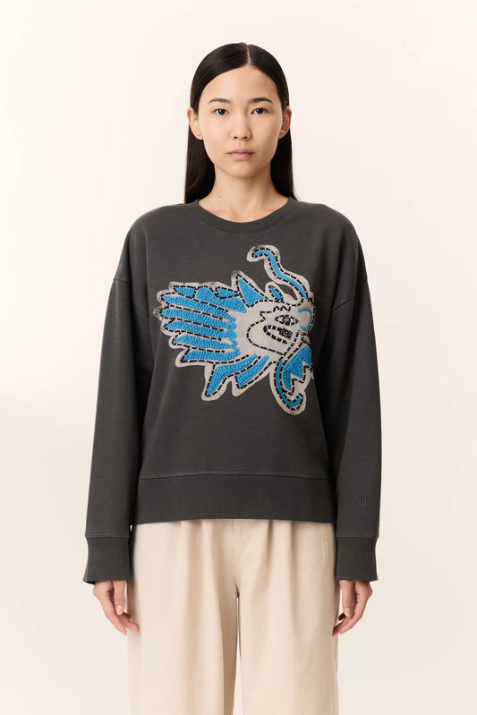 LEON & HARPER | SWEATSHIRTS | MUJER | SIENA DRAGON CARBONE | GRIS
