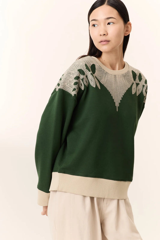 LEON & HARPER | SWEATSHIRTS | MUJER | SIENA LEAF GREEN | VERDE