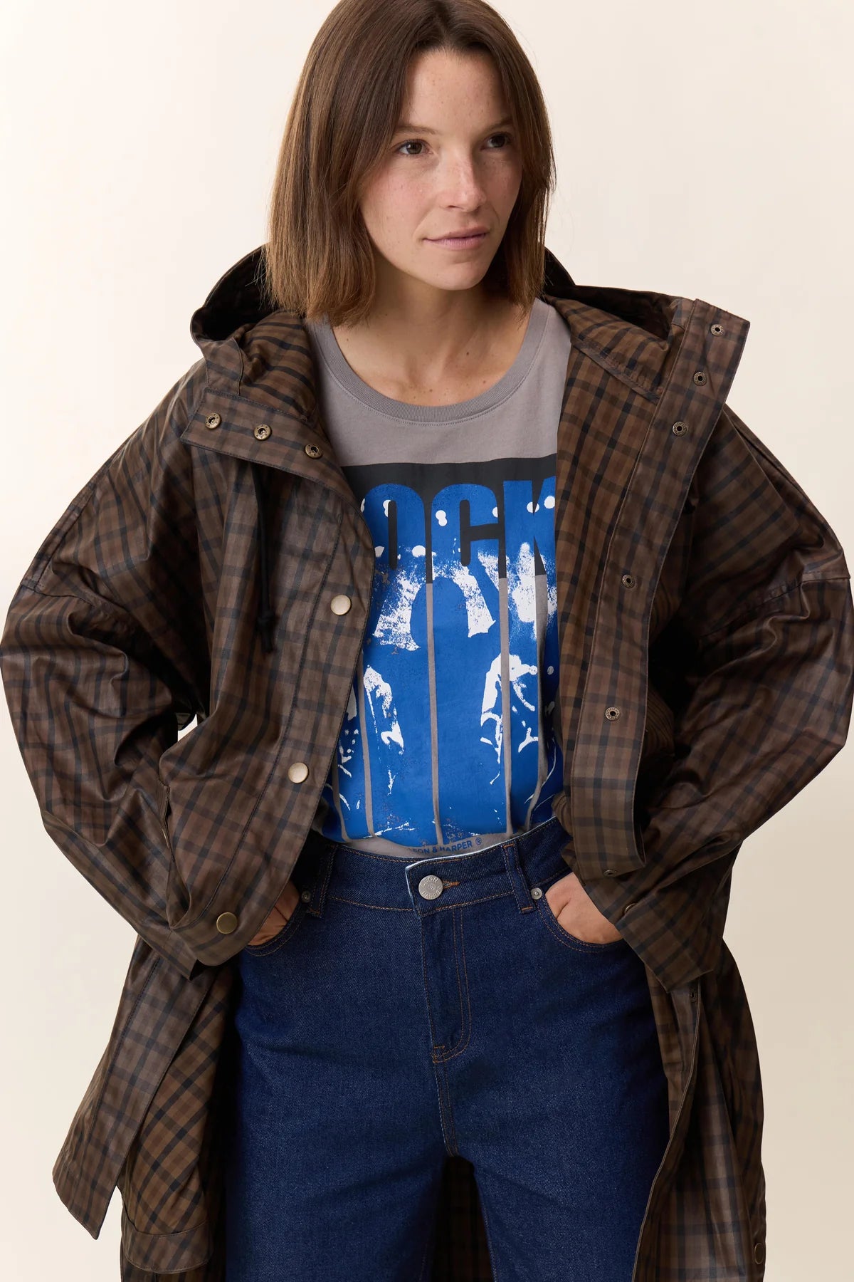 LEON & HARPER | CAMISETA | MUJER | TORO MUSIC MOUSE | GRIS