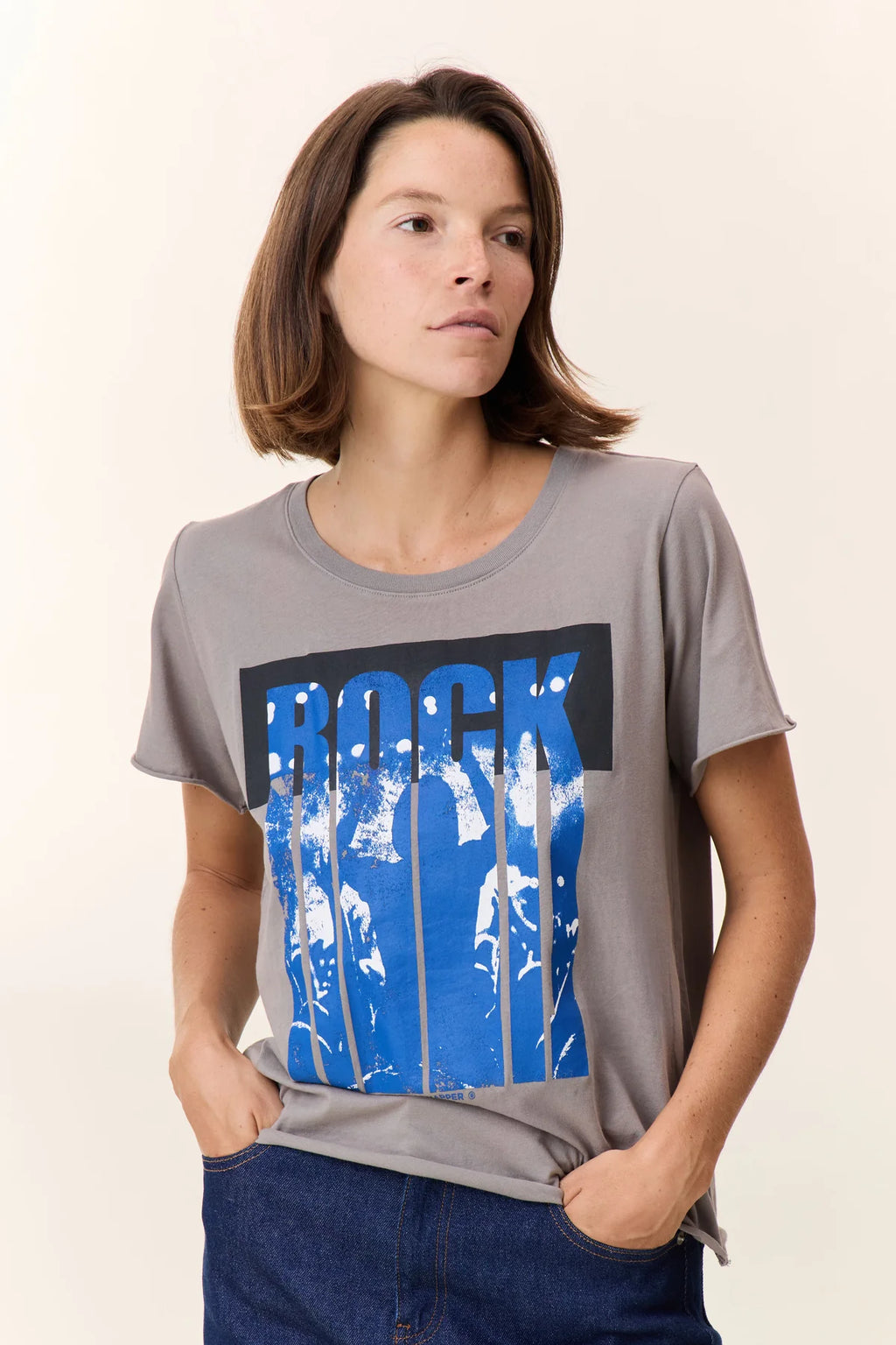 LEON & HARPER | CAMISETA | MUJER | TORO MUSIC MOUSE | GRIS