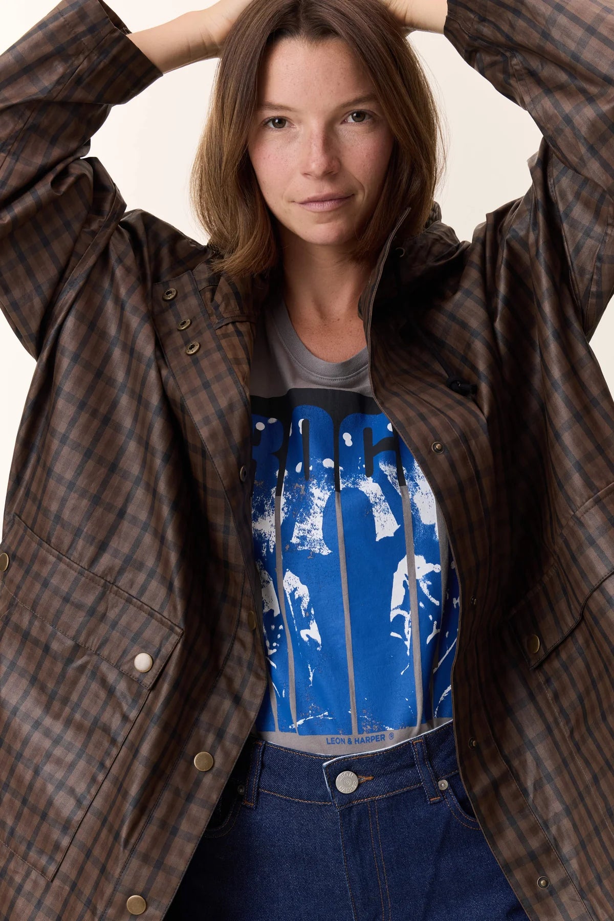 LEON & HARPER | CAMISETA | MUJER | TORO MUSIC MOUSE | GRIS