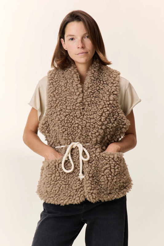 LEON & HARPER | CHALECOS | MUJER | VINNY TAUPE | BEIGE