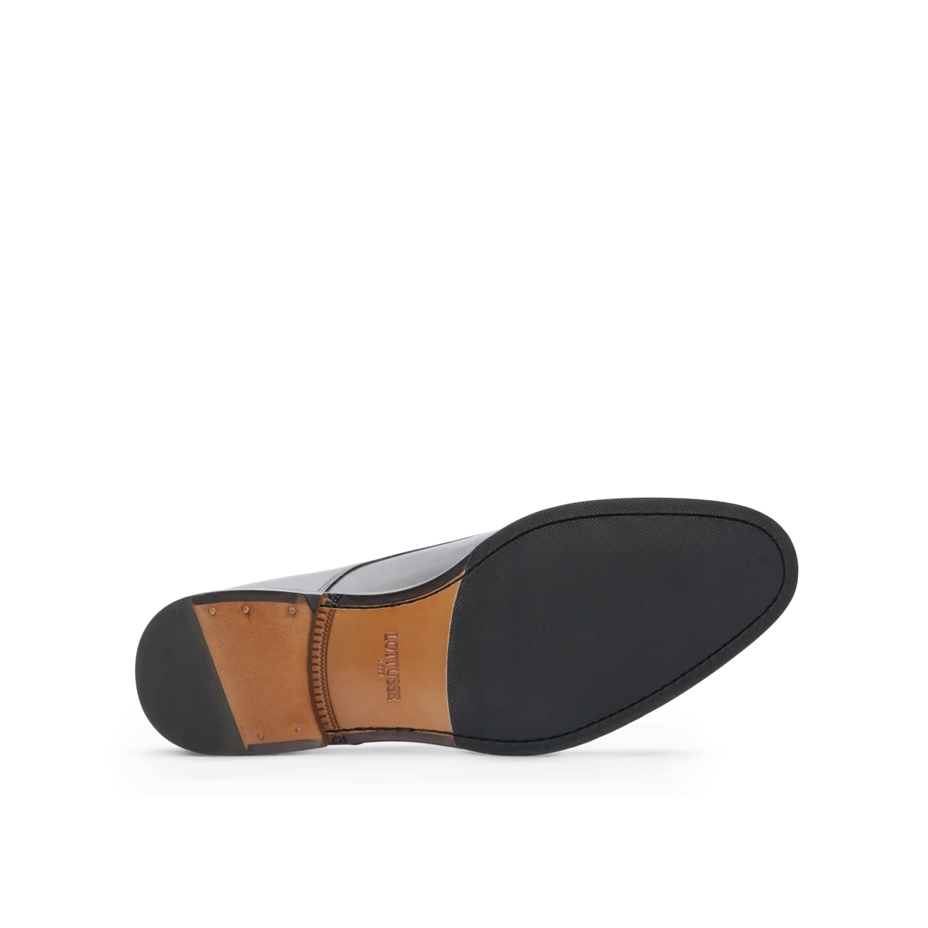 LOTTUSSE | ЧОЛОВІЧІ ВЗУТТЯ З ПОДВІЙНИМИ ПРЯЖКАМИ | LENOX EBONY BLACK SPAY NAT | ЧОРНИЙ