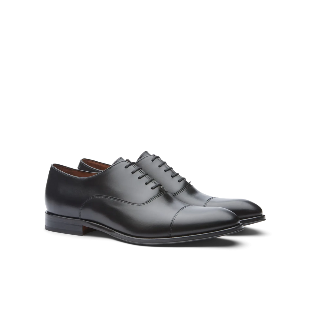 LOTTUSSE | ЧОЛОВІЧІ ОКСФОРДИ | LENOX EBONY BLACK SPAY NAT | ЧОРНИЙ