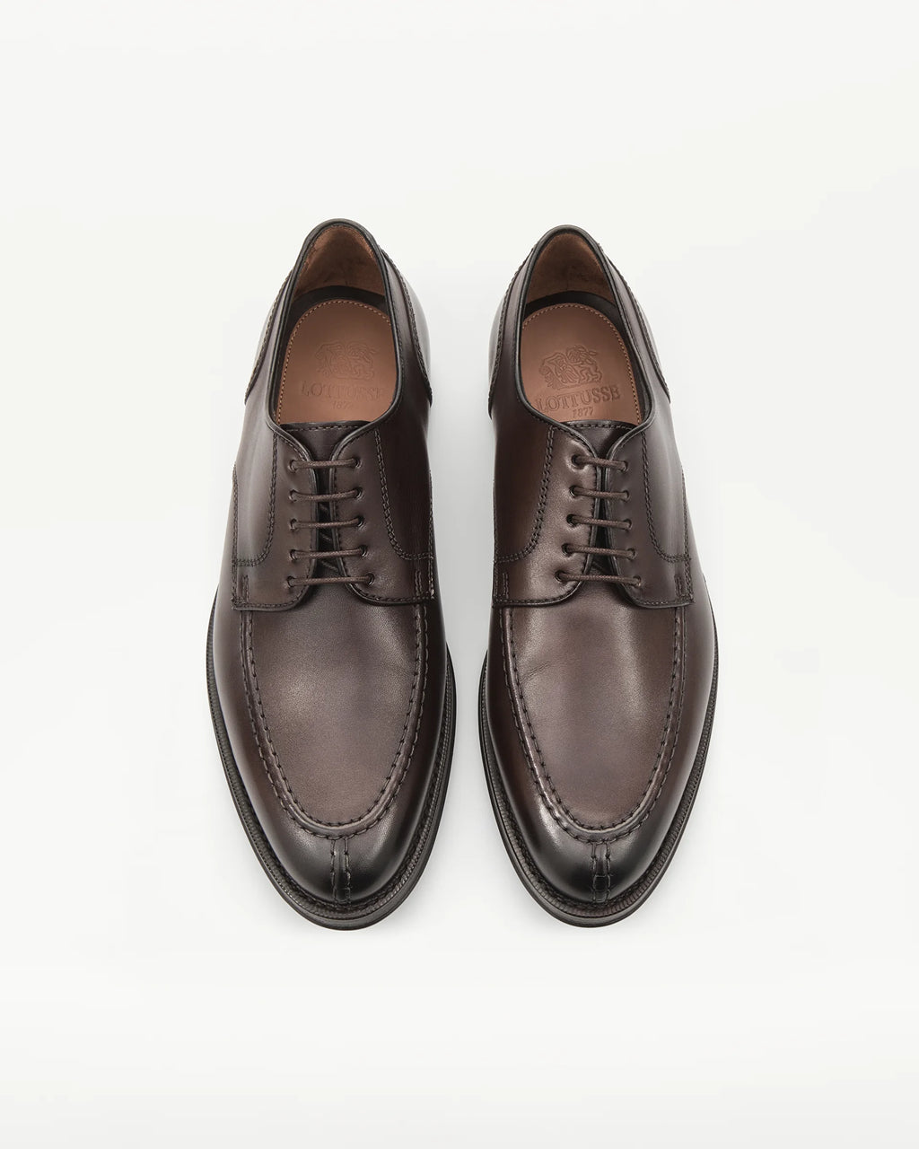 LOTTUSSE Derby Mocasín Premium PIEL MOCA: brun skor för herr