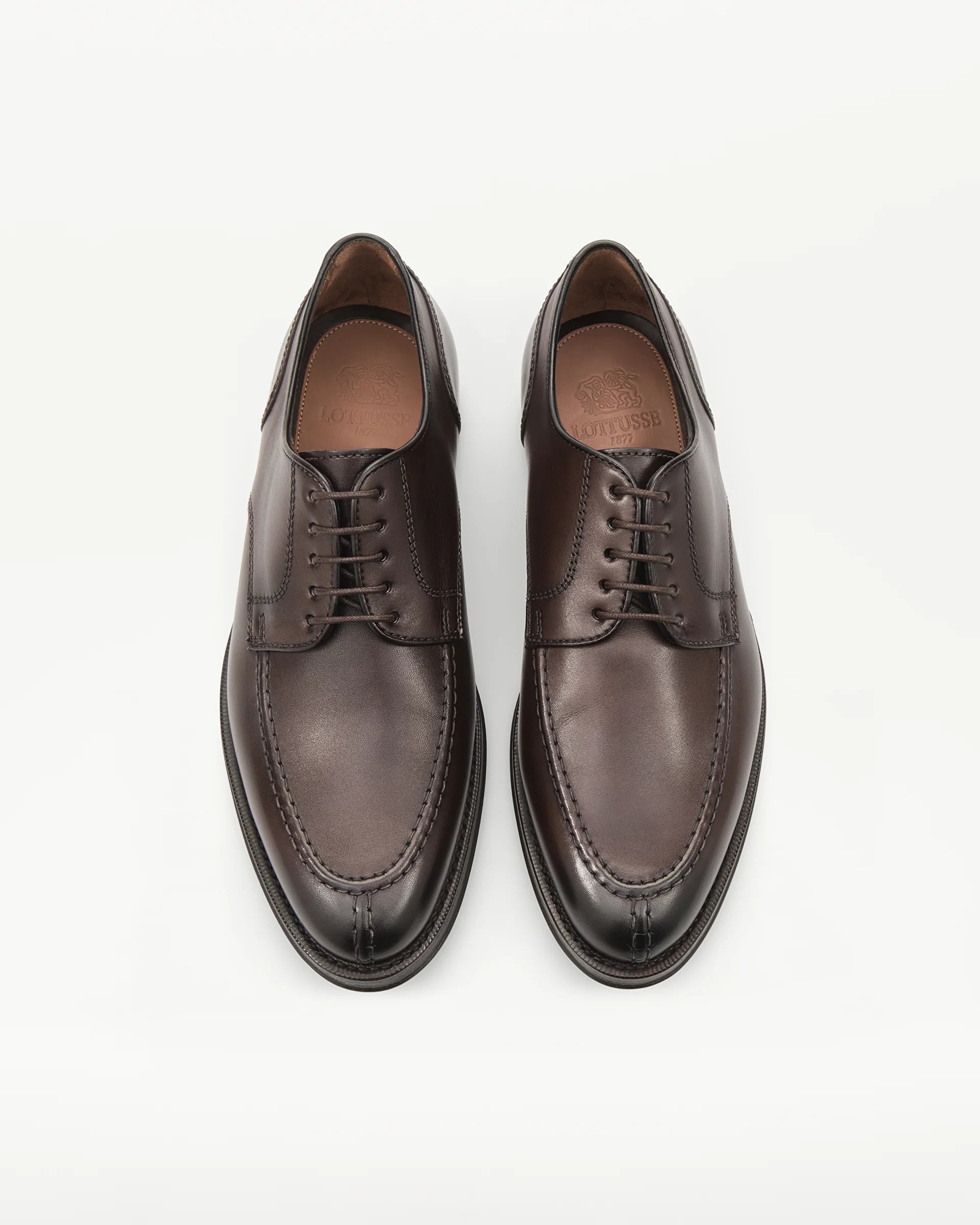 LOTTUSSE Derby Mocasín Premium PIEL MOCA: brun skor för herr