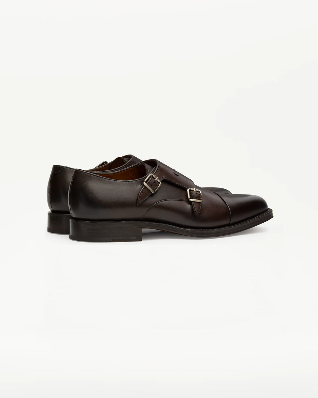 LOTTUSSE Zapatos Doble Hebilla Premium PIEL MOCA: بني أحذية للرجال