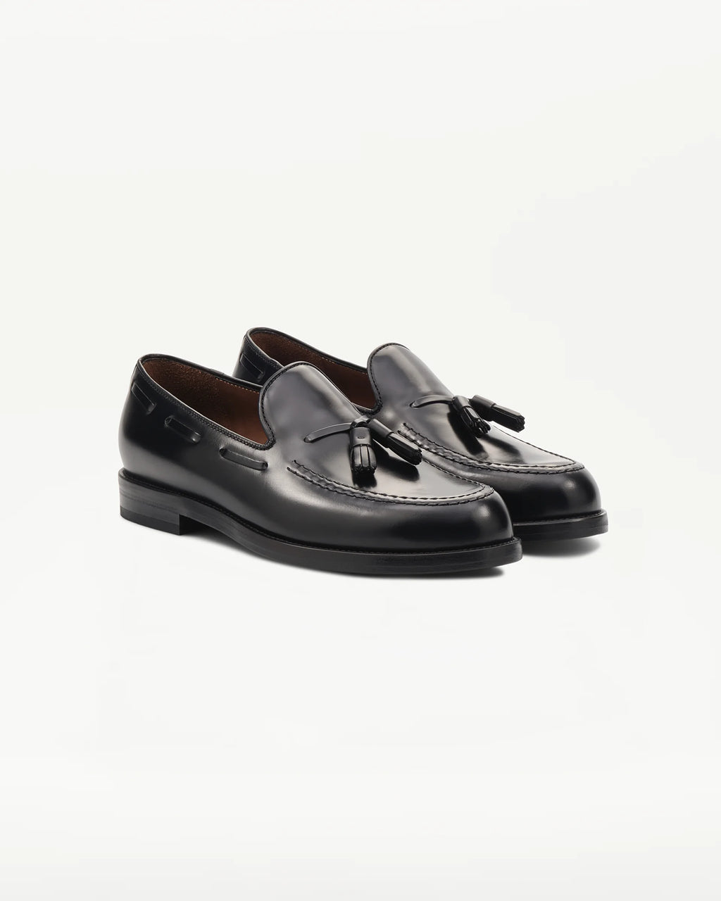 LOTTUSSE | LOAFERS | MEN'S | CLASS LEATHER TASSEL LOAFERS BLACK | BLACK