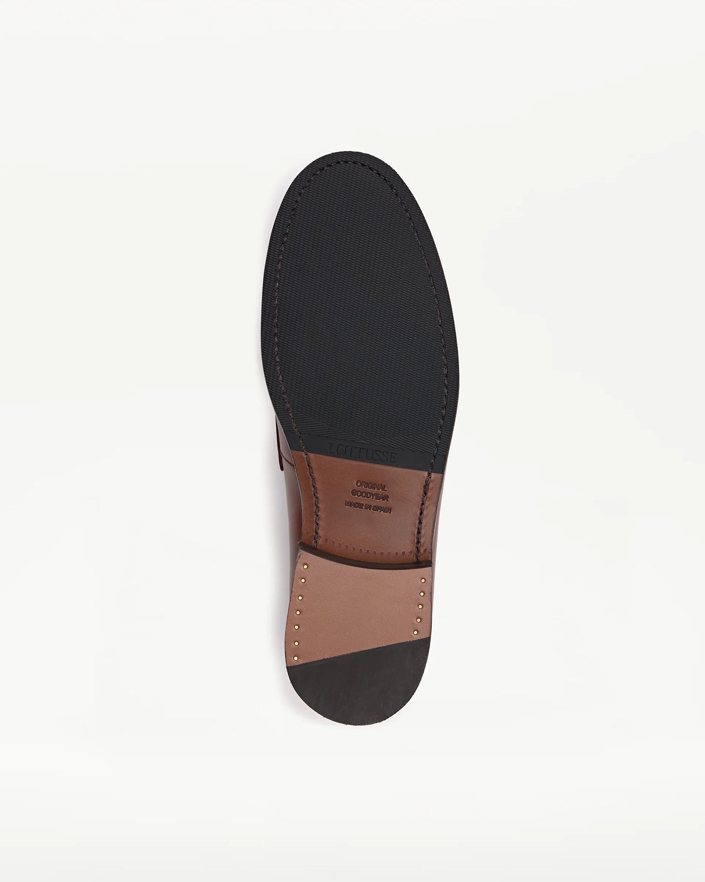 LOTTUSSE | SABATES DE VESTIR | HOME | MOCASINS DE BOVÍ ANILINA CRUST MARRÓ | MARRÓ