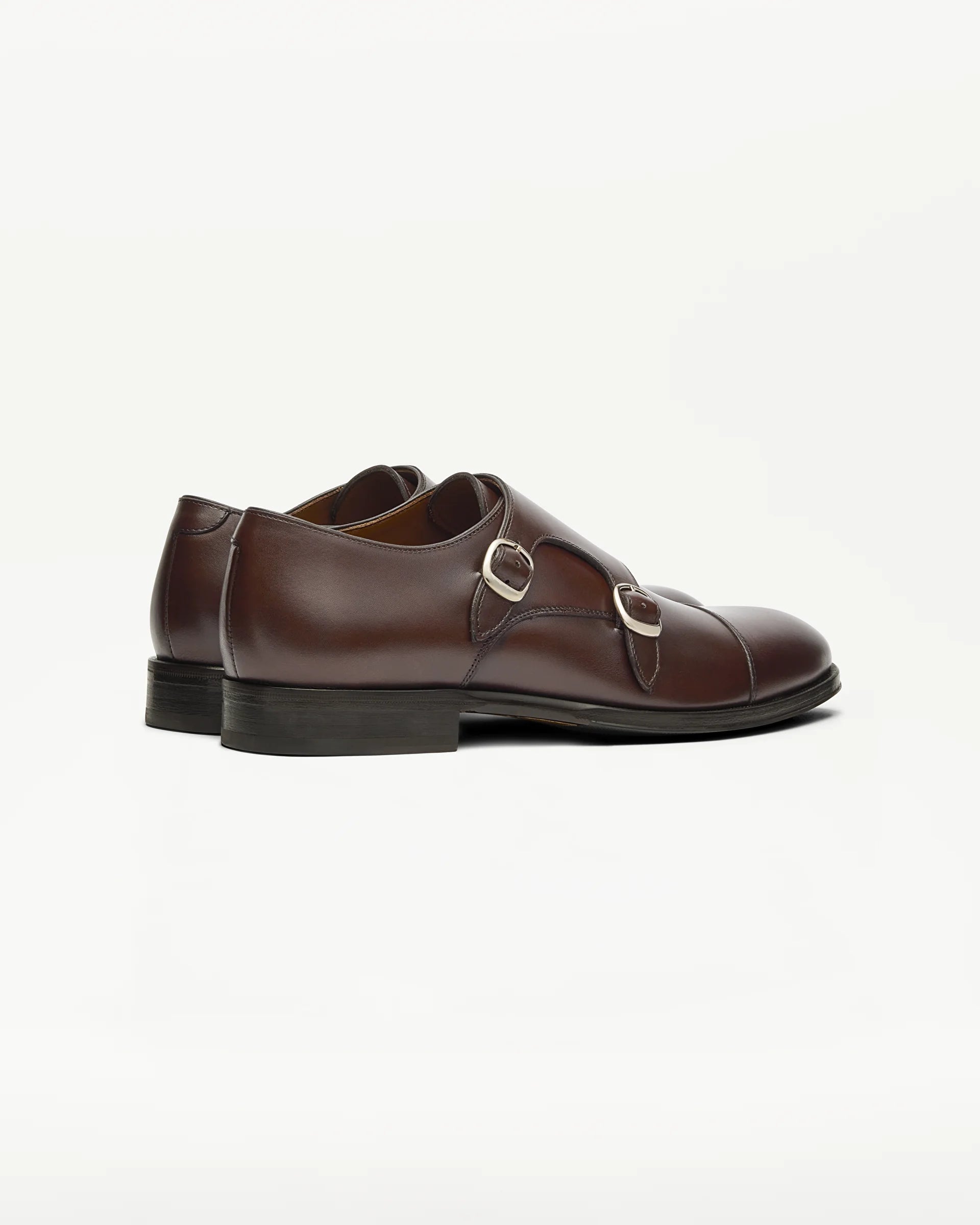 LOTTUSSE Monks de ANTE Cepillado MOCA: بني أحذية للرجال