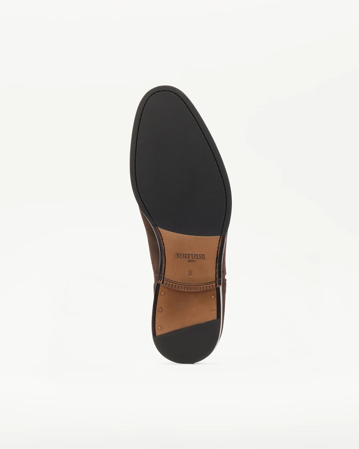 LOTTUSSE | DRESS SHOES | MEN | OXFORD STRAIGHT TOE LENOX MOCHA LEATHER | BROWN