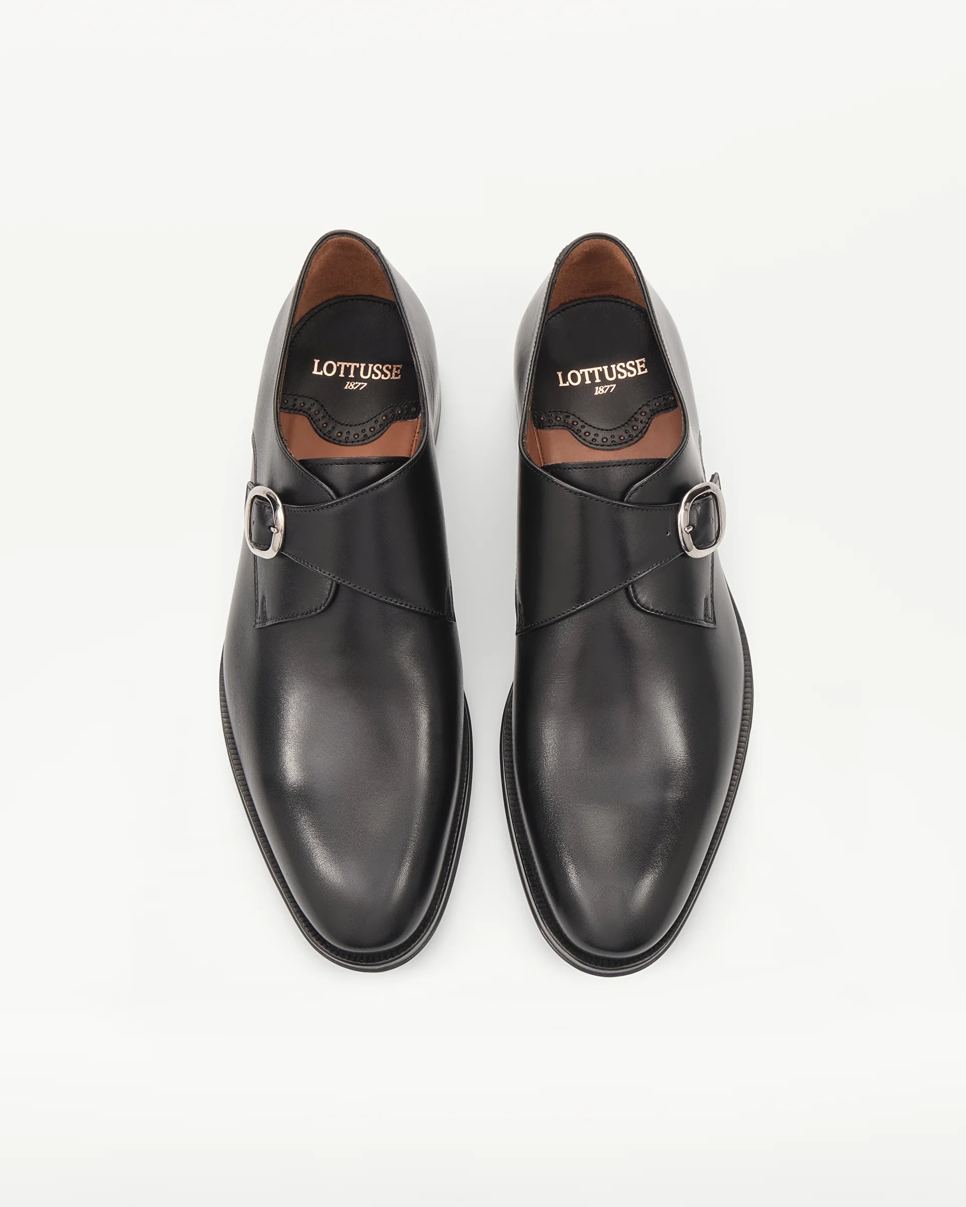 LOTTUSSE Zapatos Hebilla Lenox PIEL Negro: svart skor för herr