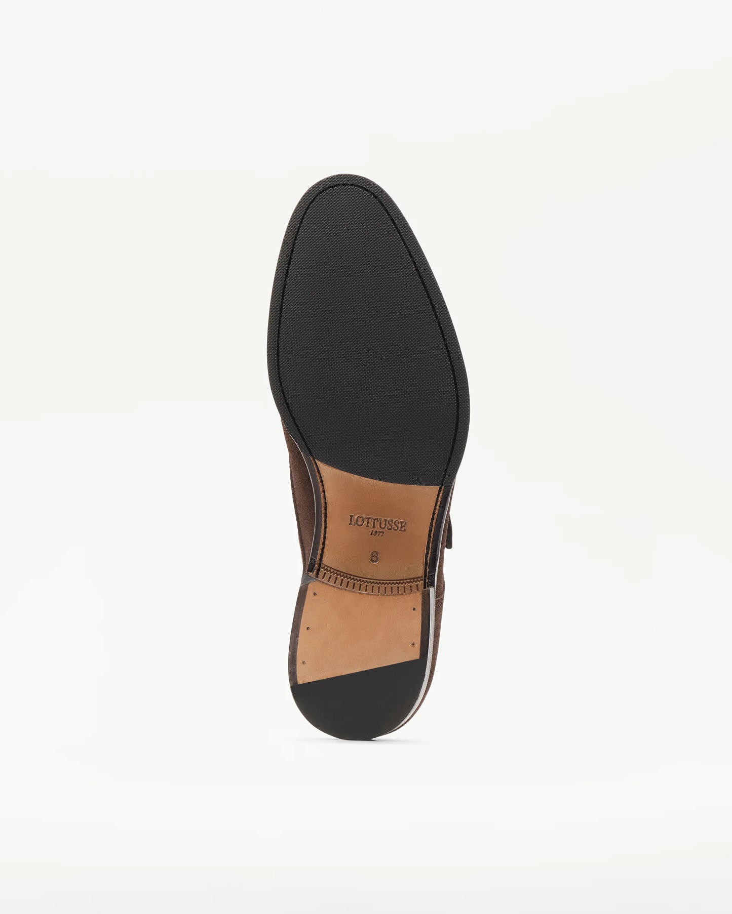 LOTTUSSE | DRESS SHOES | MEN | LENOX BUCKLE SHOES, MOCHA LEATHER | BROWN