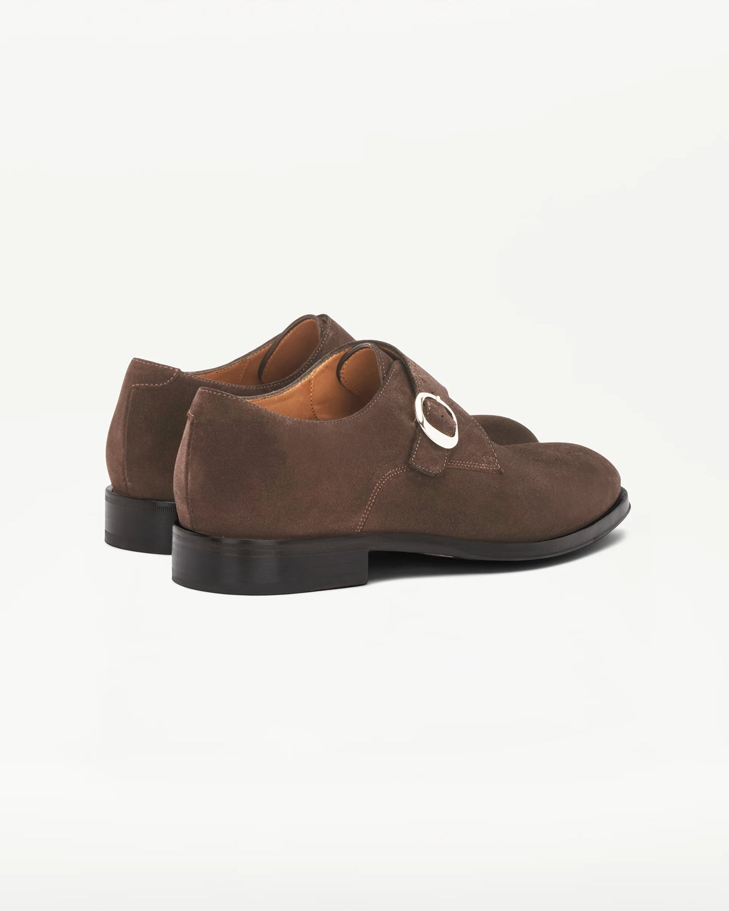 LOTTUSSE | DRESS SHOES | MEN | LENOX BUCKLE SHOES, MOCHA LEATHER | BROWN