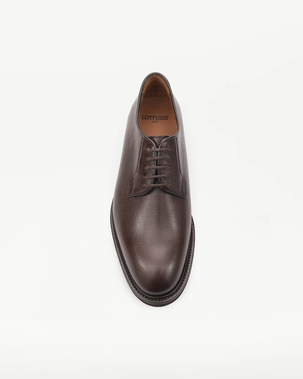 LOTTUSSE Derby con Textura de Grano MOCA: brun sko til mænd