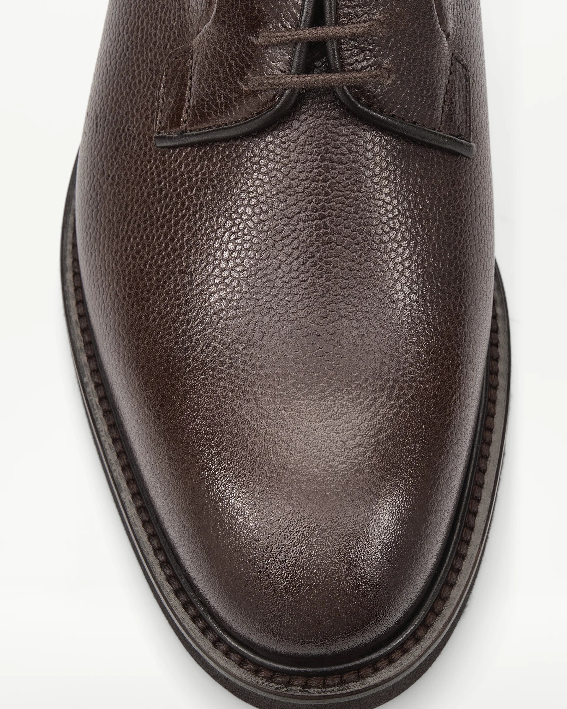 LOTTUSSE Derby con Textura de Grano MOCA: brun sko til mænd