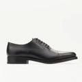 LOTTUSSE Oxford Puntera Recta Premium PIEL Negro: أسود أحذية للرجال